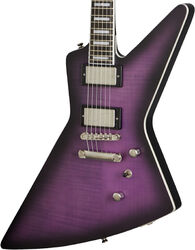 Retro-rock-e-gitarre Epiphone Modern Prophecy Extura - Purple tiger aged