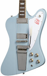 Retro-rock-e-gitarre Epiphone 1963 Firebird V With Mastro Vibrola - Frost blue
