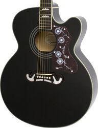 Folk-gitarre Epiphone J-200EC - Ebony