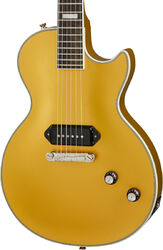 Single-cut-e-gitarre Epiphone Jared James Nichols Gold Glory Les Paul Custom Ltd - Double gold vintage aged