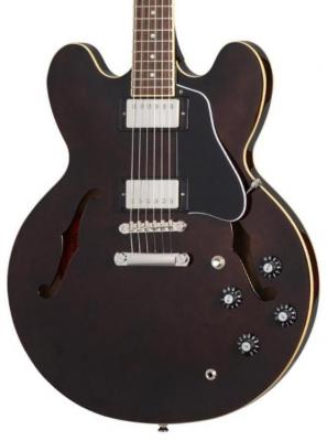 Semi-hollow e-gitarre Epiphone Jim James ES-335 - Seventies walnut