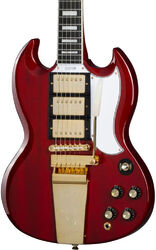 Signature-e-gitarre Epiphone Joe Bonamassa 1963 SG Custom - Dark wine red