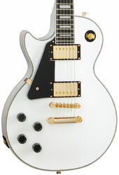 E-gitarre für linkshänder Epiphone Les Paul Custom LH - Alpine white