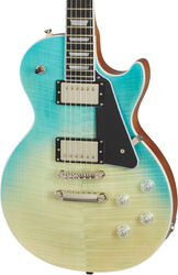 Single-cut-e-gitarre Epiphone Les Paul Modern Figured - Caribbean blue fade