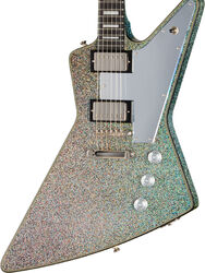 E-gitarre aus metall Epiphone Lzzy Hale Explorer Custom - Black Diamond Holographic Sparkle