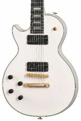 E-gitarre für linkshänder Epiphone Matt Heafy Les Paul Custom Origins 7-String LH - Bone white
