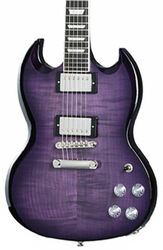 Double cut e-gitarre Epiphone Inspired By Gibson SG Modern Figured - Purple burst