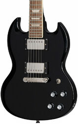 Double cut e-gitarre Epiphone Power Players SG - Dark matter ebony