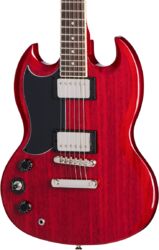 Double cut e-gitarre Epiphone Inspired By Gibson Modern Tribute SG LH - Cherry
