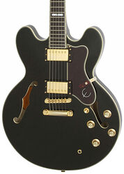 Semi-hollow e-gitarre Epiphone Sheraton-II PRO - Ebony