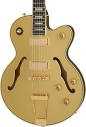 Semi-hollow e-gitarre Epiphone Uptown Kat ES - Topaz gold metallic