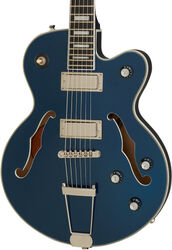 Semi-hollow e-gitarre Epiphone Uptown Kat ES - Sapphire blue metallic