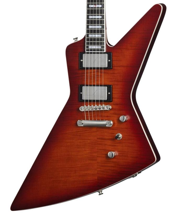 E-gitarre aus metall Epiphone Inspired By Gibson Modern Prophecy Extura - Aged bengal tiger burst