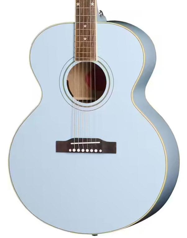 Folk-gitarre Epiphone Inspired By Gibson J-180 LS - Frost blue