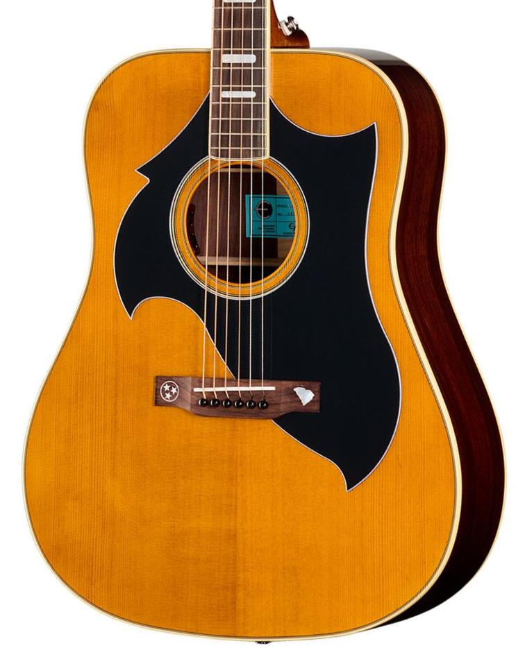 Semi-hollow e-gitarre Epiphone Marcus King El Dorado - antique natural