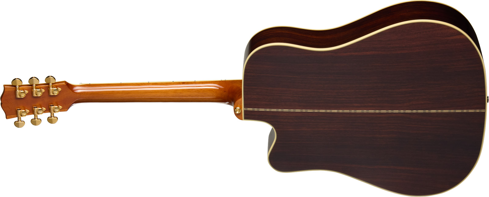 Epiphone Hummingbird Deluxe Ec Inspired By Gibson Dreadnought Cw Epicea Palissandre Eb - Autumn Burst - Folk-Gitarre - Variation 1