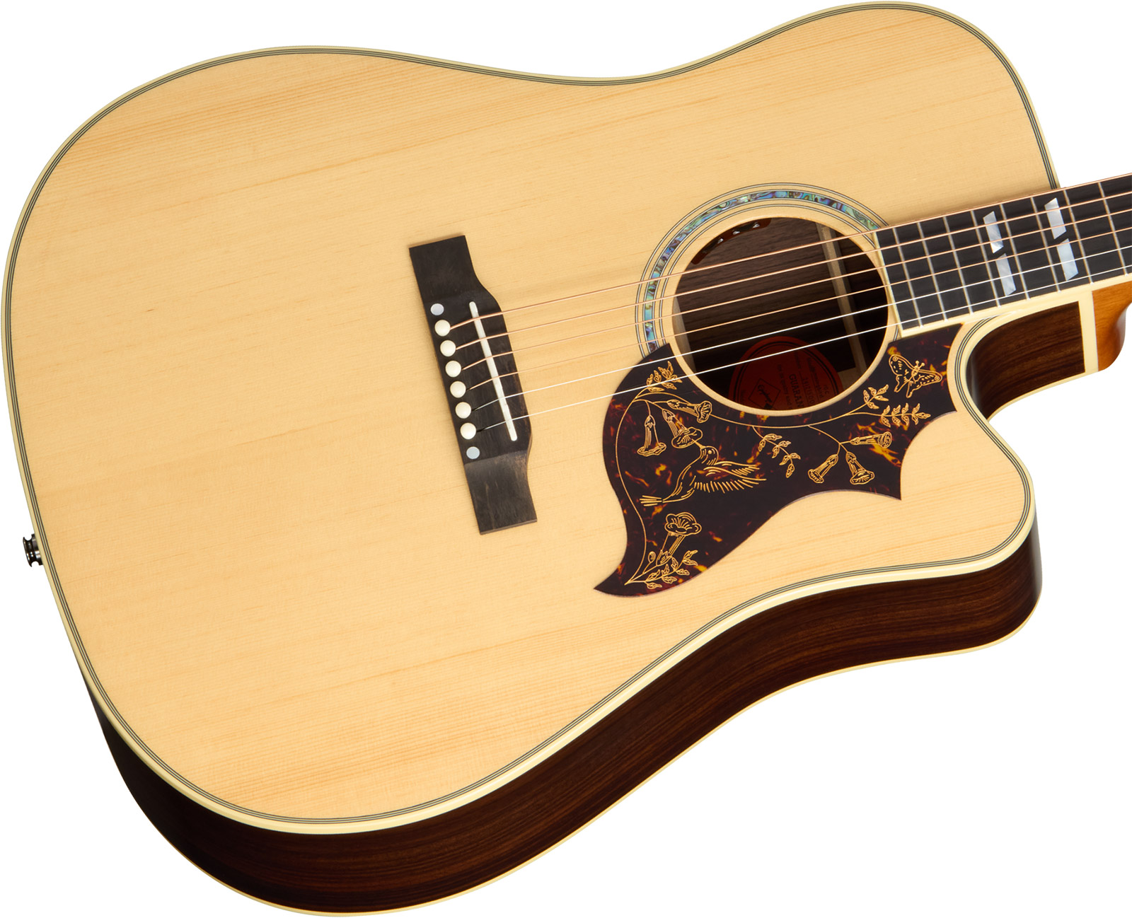Epiphone Hummingbird Deluxe Ec Inspired By Gibson Dreadnought Cw Epicea Palissandre Eb - Natural - Folk-Gitarre - Variation 2