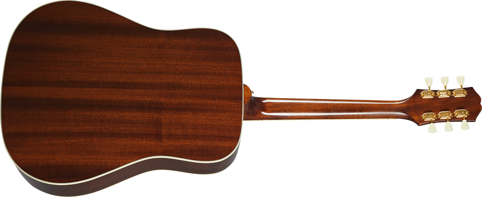 Epiphone Hummingbird Inspired By Gibson Dreadnought Epicea Acajou Lau - Aged Antique Natural - Elektroakustische Gitarre - Variation 1