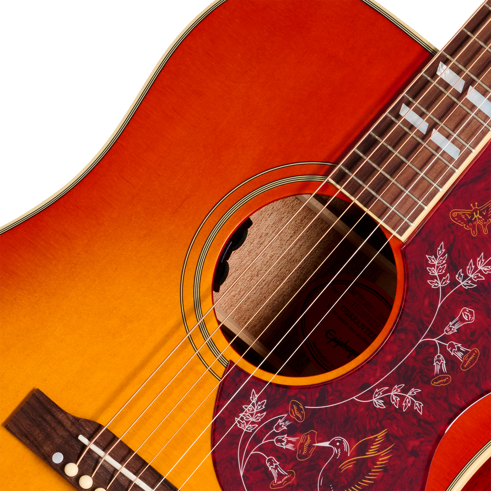 Epiphone Hummingbird Standard Ibg Dreadnought Epicea Acajou Rw - Cherry Sunburst - Folk-Gitarre - Variation 2
