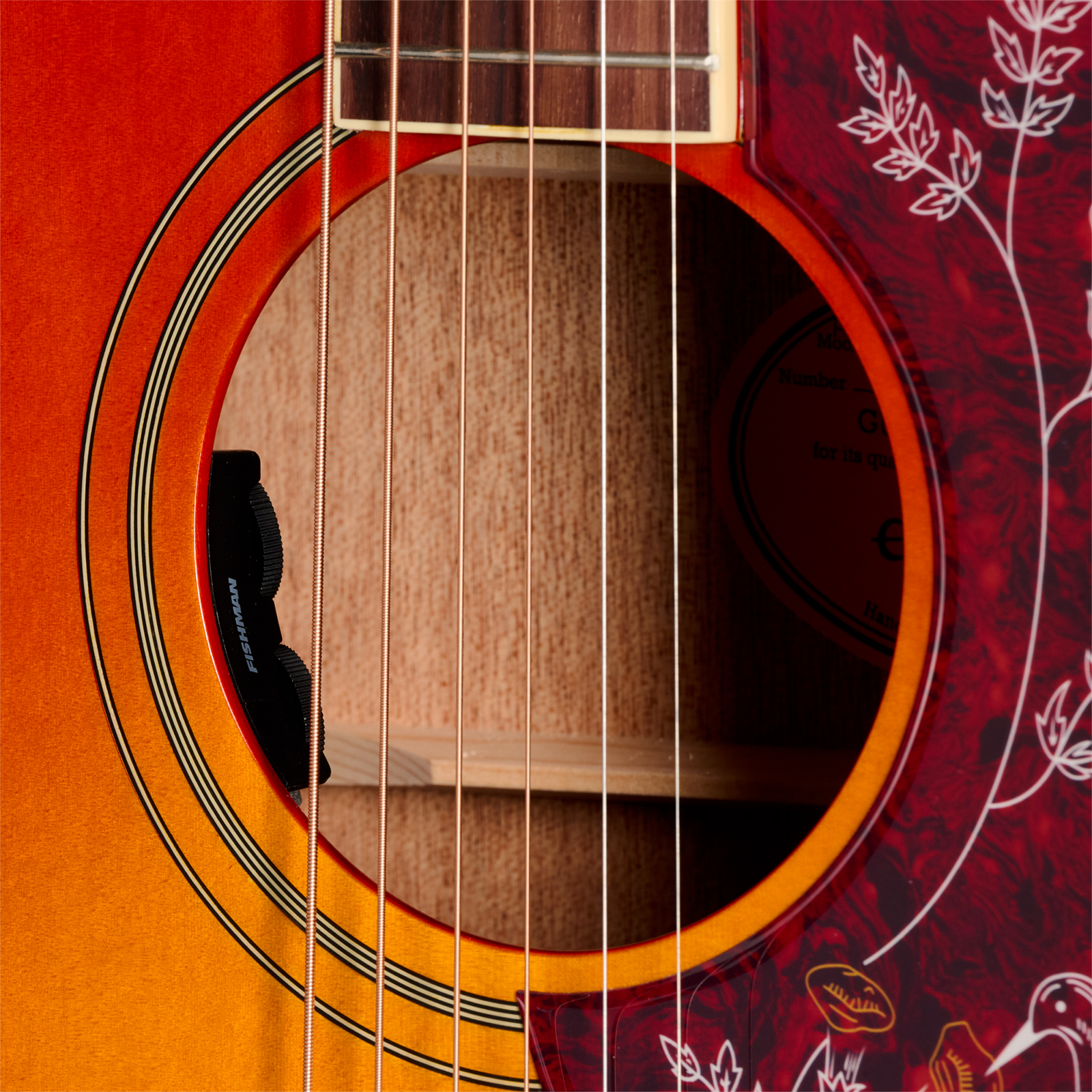 Epiphone Hummingbird Standard Ibg Dreadnought Epicea Acajou Rw - Cherry Sunburst - Folk-Gitarre - Variation 4