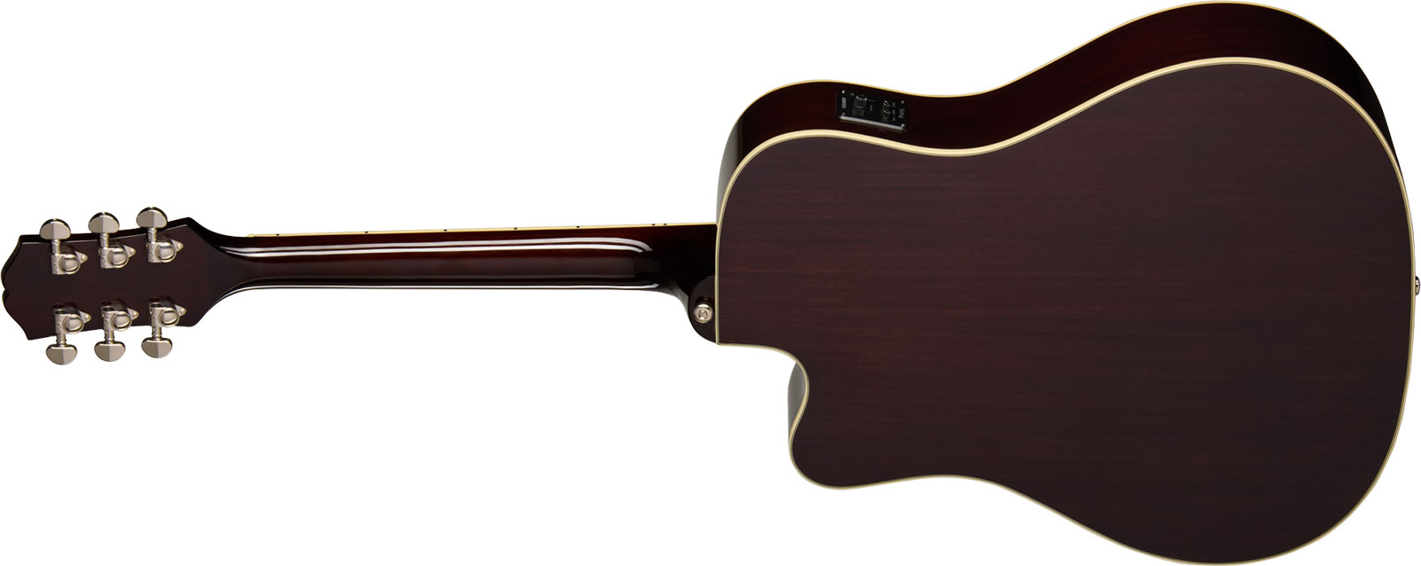 Epiphone Hummingbird Studio Ec Ibg Dreadnought Cw Epicea Acajou Rw - Natural - Folk-Gitarre - Variation 1