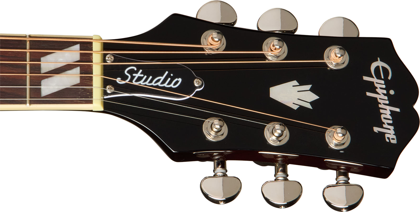 Epiphone Hummingbird Studio Ec Ibg Dreadnought Cw Epicea Acajou Rw - Natural - Folk-Gitarre - Variation 5