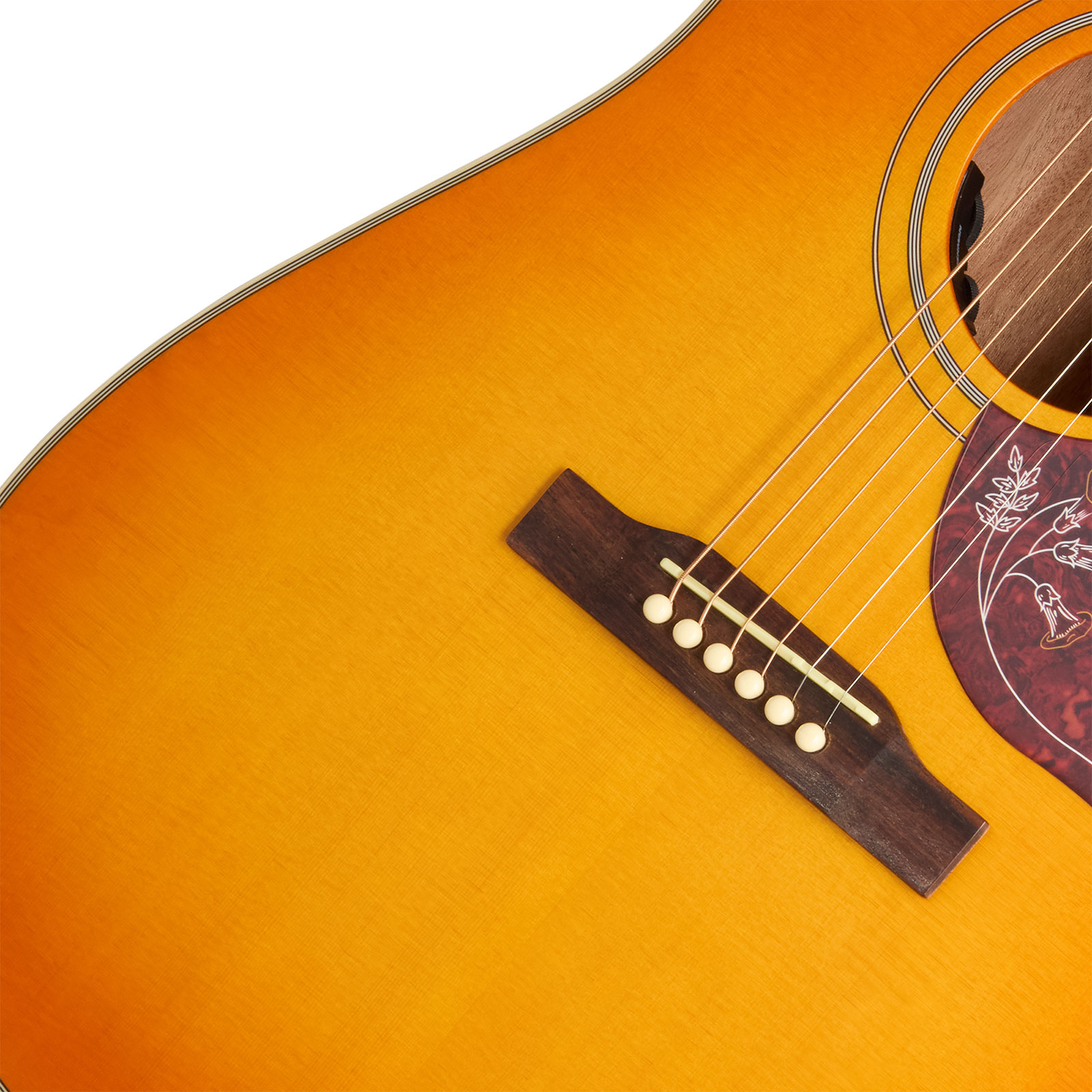 Epiphone Hummingbird Studio Ibg Dreadnought Epicea Acajou Rw - Heritage Cherry Sunburst - Folk-Gitarre - Variation 3