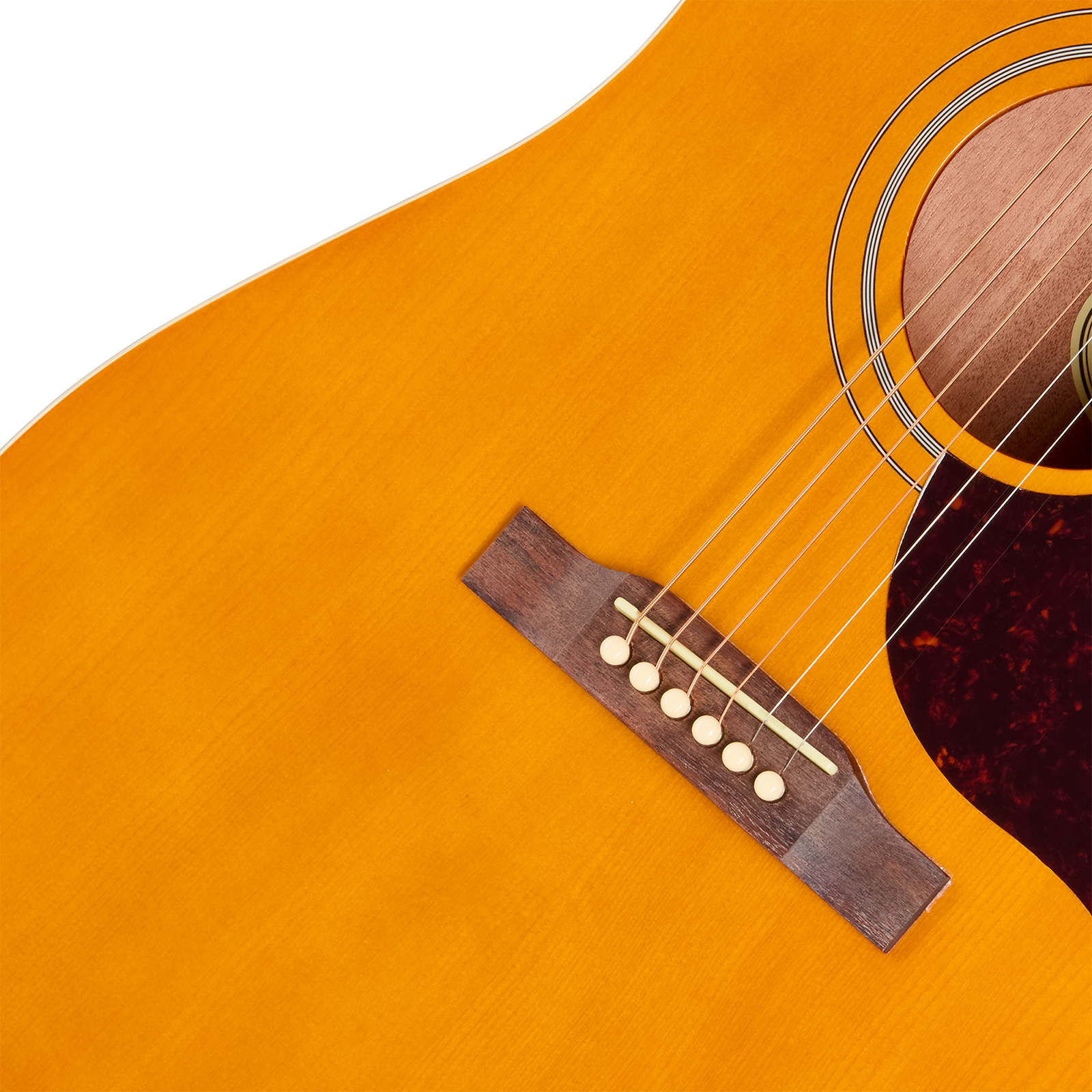 Epiphone Hummingbird Tribute Dreadnought Shsc Epicea Acajou Lau - Antique Natural - Folk-Gitarre - Variation 3