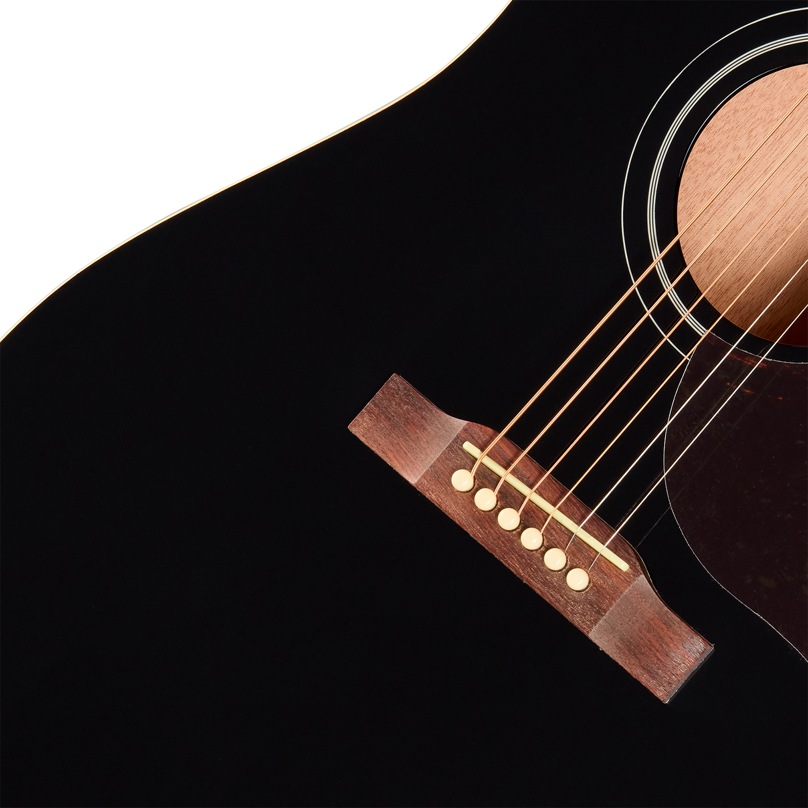 Epiphone Hummingbird Tribute Dreadnought Shsc Epicea Acajou Lau - Ebony - Folk-Gitarre - Variation 3