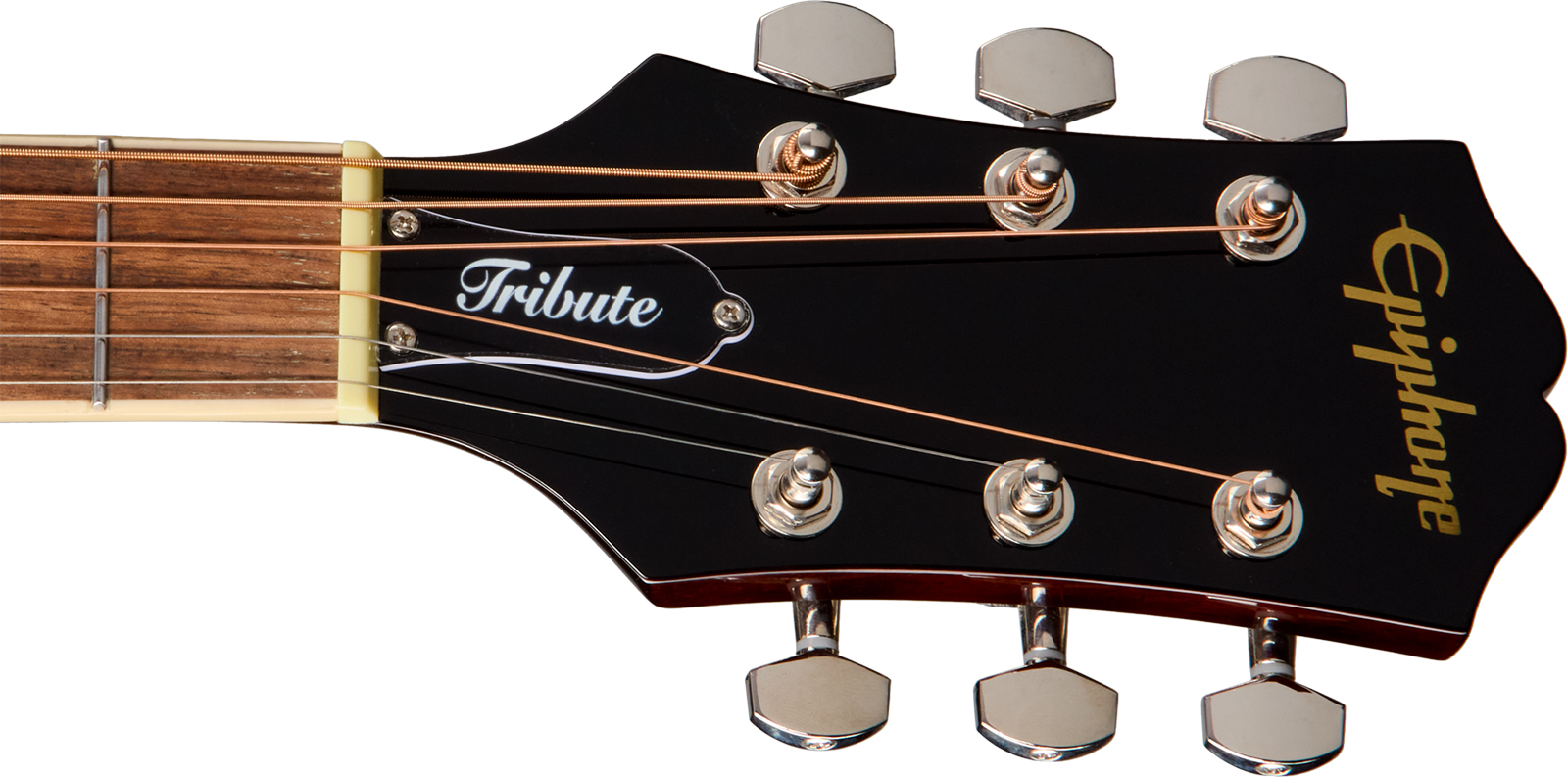 Epiphone Hummingbird Tribute Dreadnought Shsc Epicea Acajou Lau - Antique Natural - Folk-Gitarre - Variation 4