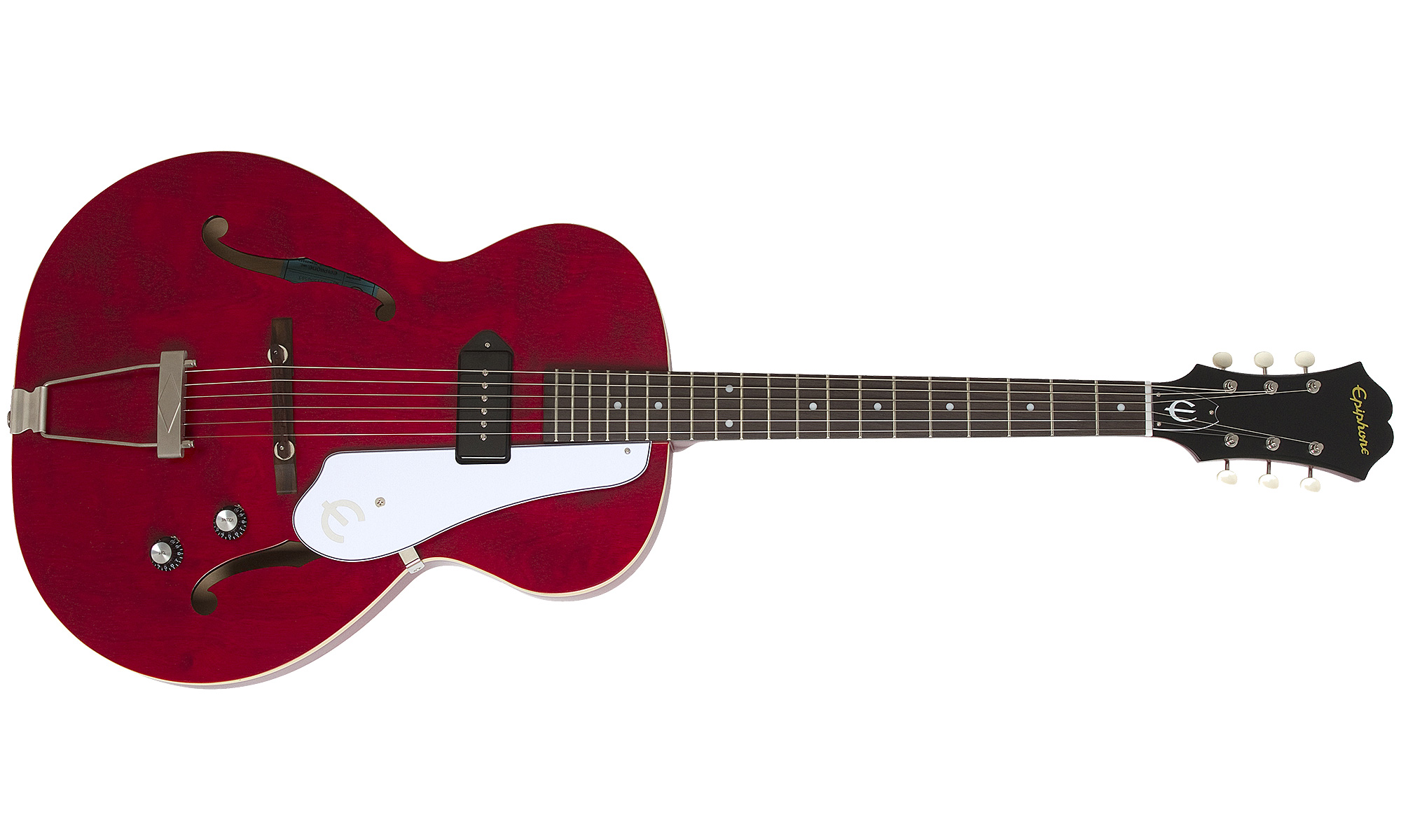 Epiphone Inspired By 1966 Century 2016 - Aged Gloss Cherry - Semi-Hollow E-Gitarre - Variation 1