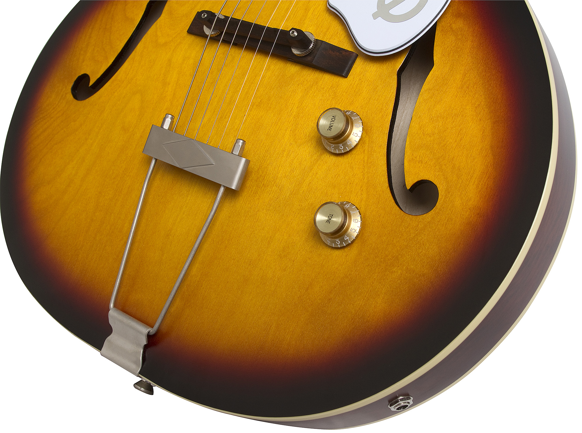Epiphone Inspired By 1966 Century 2016 - Aged Gloss Vintage Sunburst - Semi-Hollow E-Gitarre - Variation 3