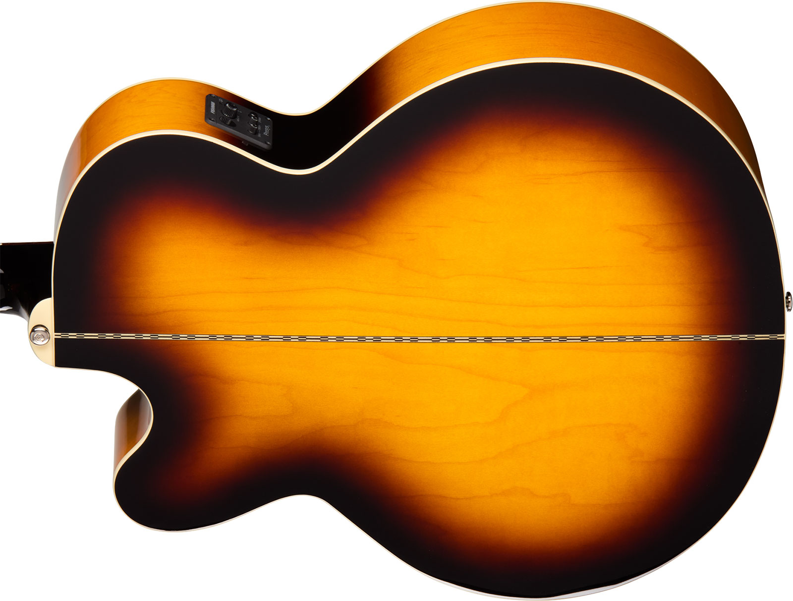 Epiphone J200 Studio Ec Ibg Jumbo Cw Epicea Acajou Rw - Vintage Sunburst - Folk-Gitarre - Variation 4