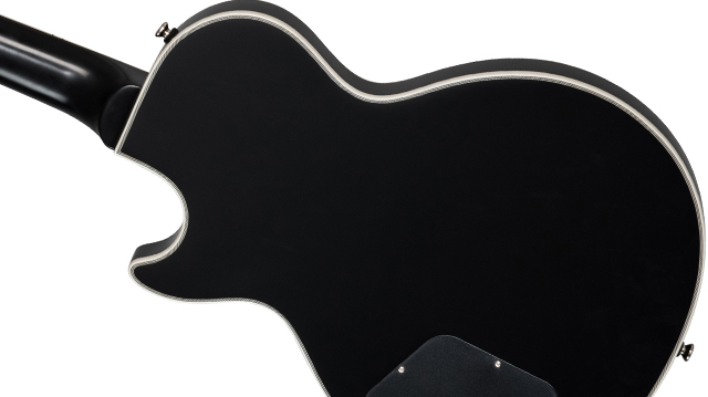 Epiphone Jared James Nichols Old Glory Les Paul Custom Outfit Signature P90 Ht Eb - Black Aged - Single-Cut-E-Gitarre - Variation 1