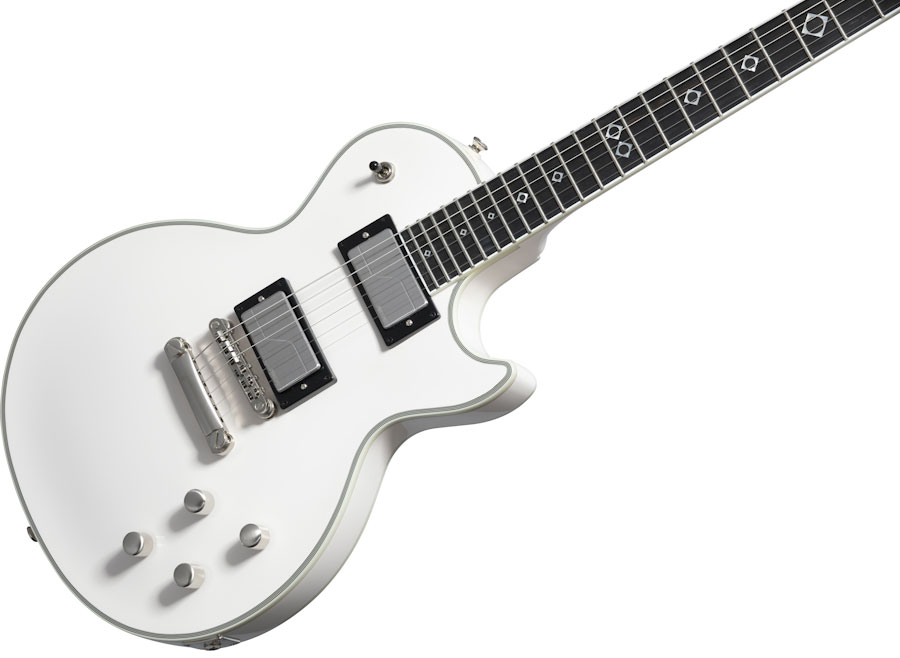 Epiphone Jerry Cantrell Les Paul Custom Prophecy Signature 2h Fishman Fluence Classic Ht Eb - Bone White - Single-Cut-E-Gitarre - Variation 3