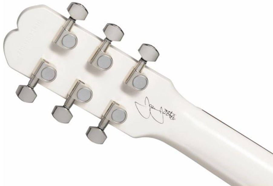 Epiphone Joan Jett Olympic Special Signature 2h Ht Au - Aged Classic White - Single-Cut-E-Gitarre - Variation 2