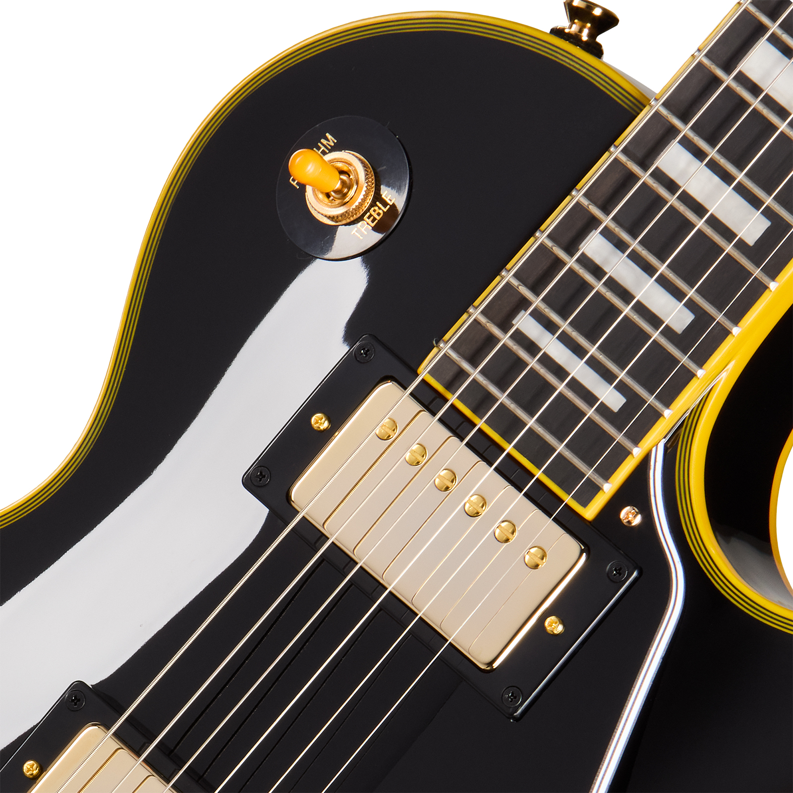 Epiphone Joe Bonamassa Les Paul Custom 1959 Bigsby Ltd Signature 2h Trem Ebo - Antique Ebony - Single-Cut-E-Gitarre - Variation 2