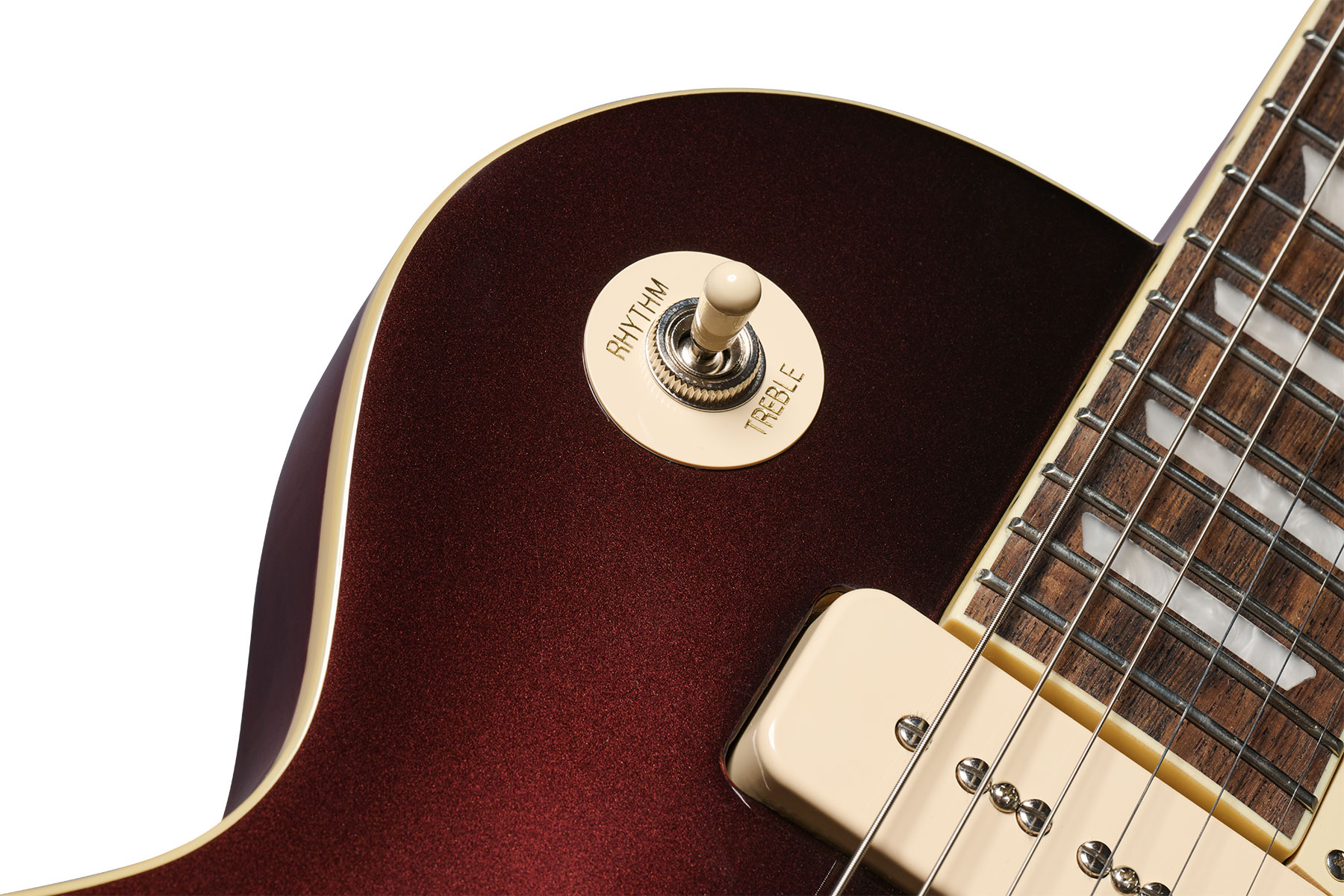 Epiphone Joe Bonamassa Les Paul Standard 1955 Signature 2s P90 Ht Lau - Copper Iridescent - Single-Cut-E-Gitarre - Variation 4