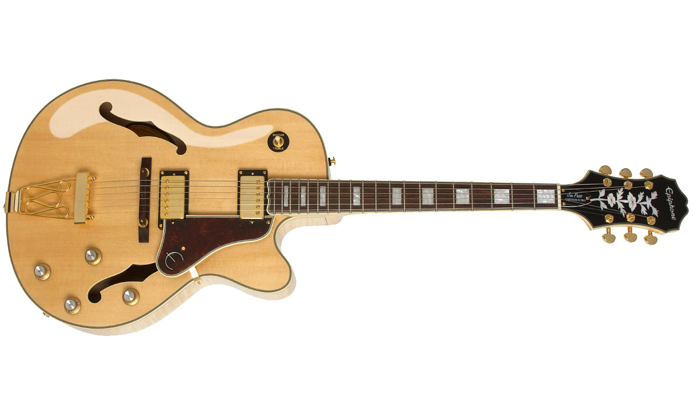 Epiphone Joe Pass Emperor Ii Pro Hh Ht Rw - Natural - Hollowbody E-Gitarre - Variation 1