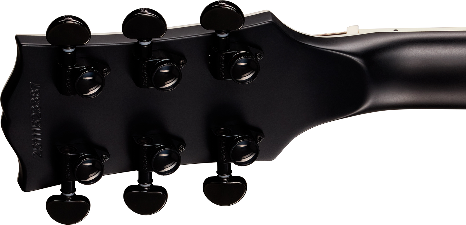 Epiphone Les Paul Baritone Prophecy Modern 2h Fishman Fluence Ht Eb - Obsidian Storm Satin - Bariton E-Gitarre - Variation 6