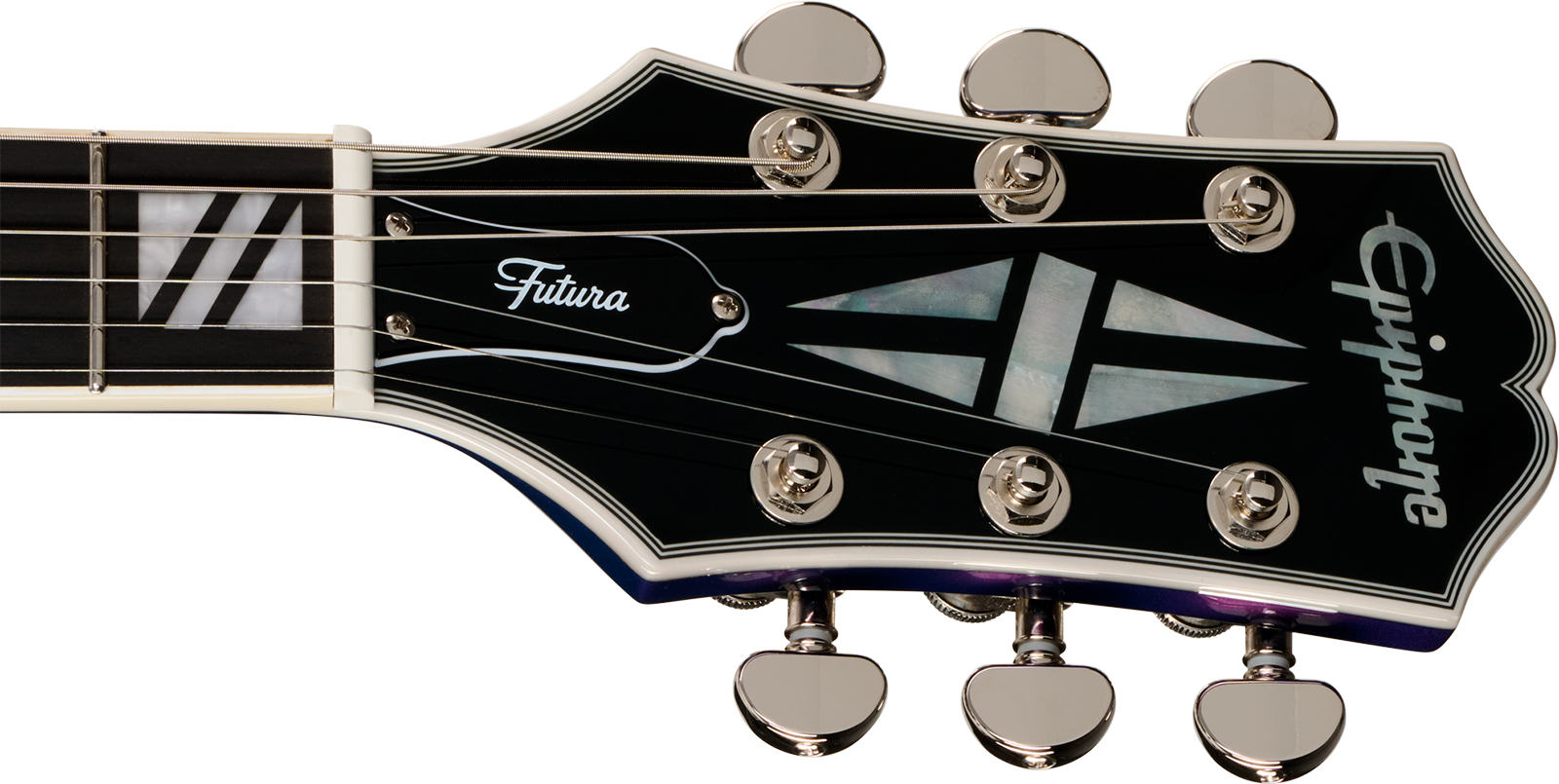 Epiphone Les Paul Custom Futura Ibg 2h Ht Eb - Twilight Shift - Single-Cut-E-Gitarre - Variation 5