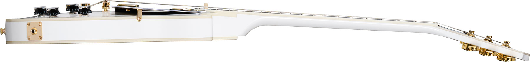 Epiphone Les Paul Custom Insp. By Gibson Original 2h Ht Eb - Alpine White - Single-Cut-E-Gitarre - Variation 2