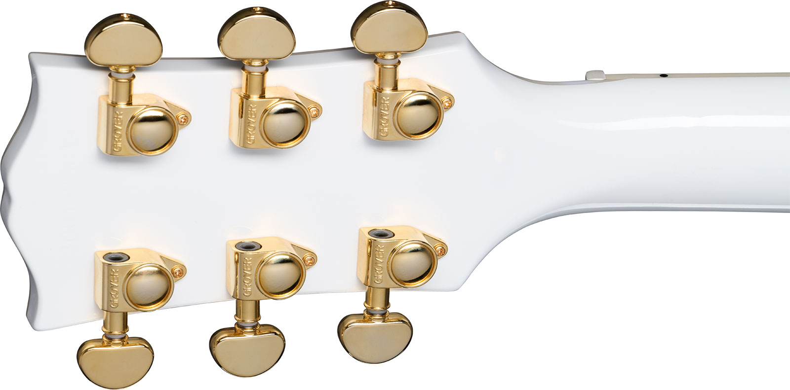 Epiphone Les Paul Custom Inspired By 2h Ht Eb - Alpine White - Single-Cut-E-Gitarre - Variation 4
