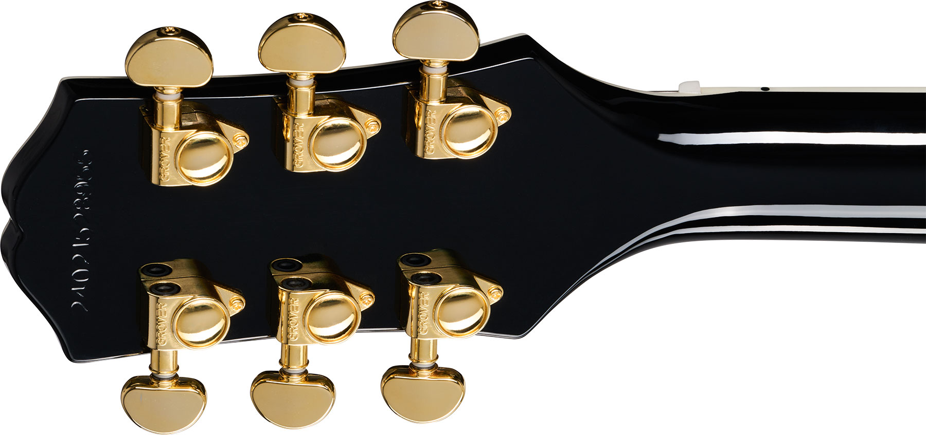Epiphone Les Paul Custom Lh Insp. By Gibson Original Gaucher 2h Ht Eb - Ebony - Single-Cut-E-Gitarre - Variation 4
