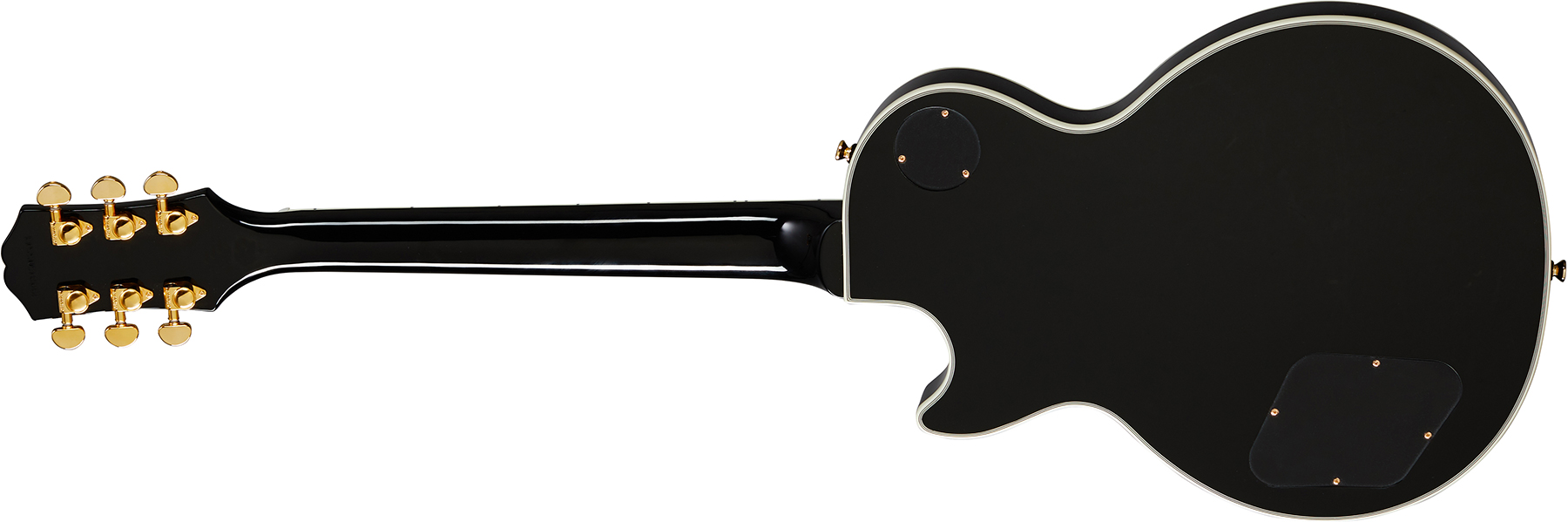 Epiphone Les Paul Custom 2h Ht Eb - Ebony - Single-Cut-E-Gitarre - Variation 1