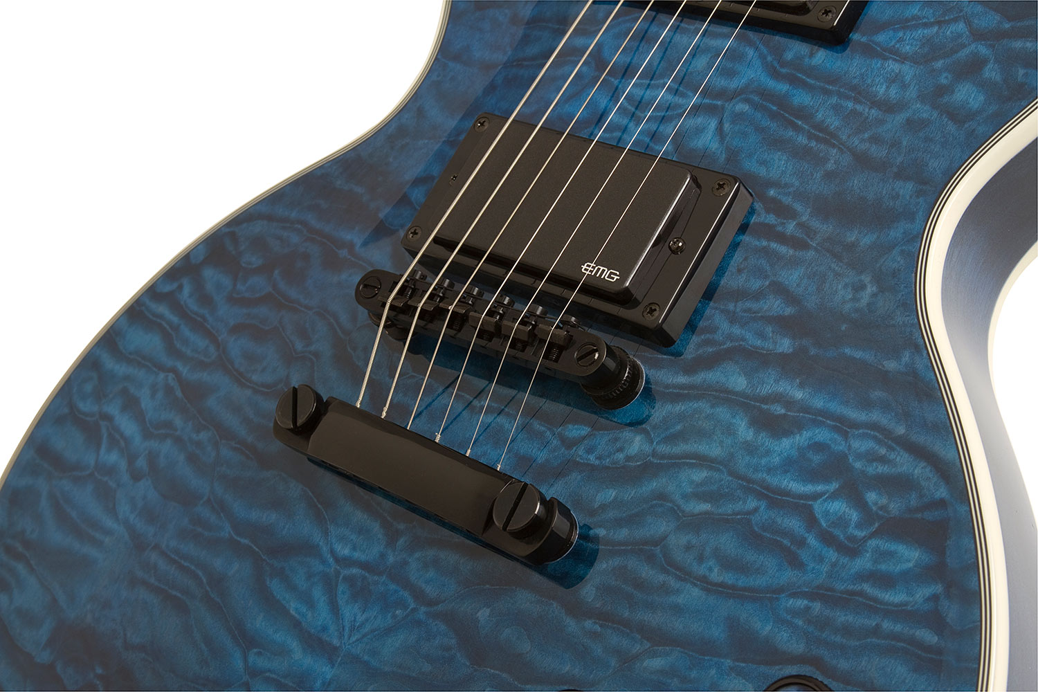 Epiphone Les Paul Prophecy Custom Plus Ex Bh - Midnight Sapphire - Single-Cut-E-Gitarre - Variation 3