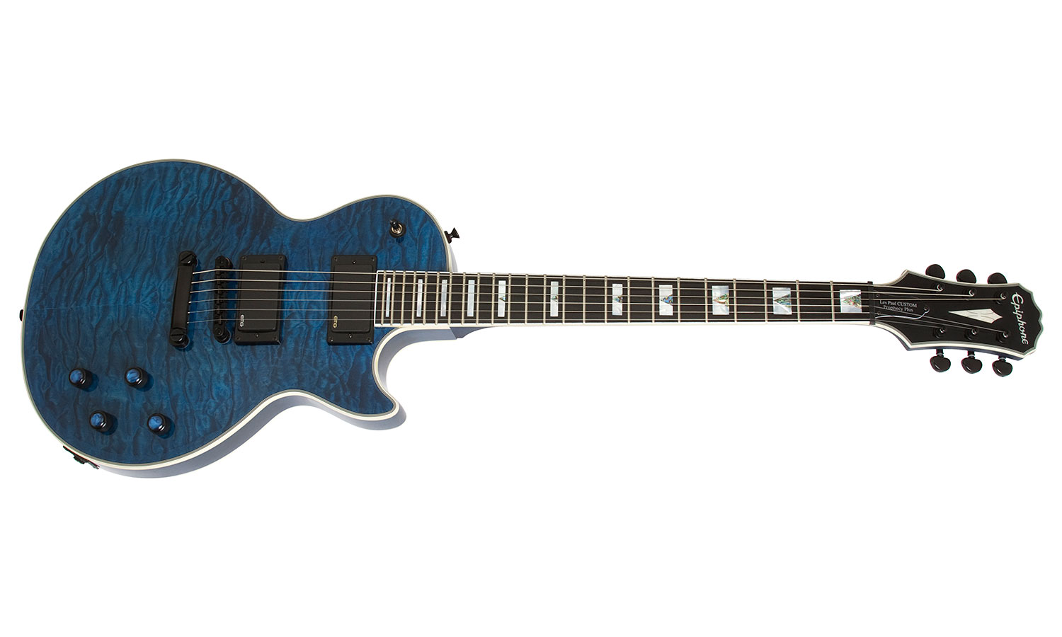Epiphone Les Paul Prophecy Custom Plus Ex Bh - Midnight Sapphire - Single-Cut-E-Gitarre - Variation 1