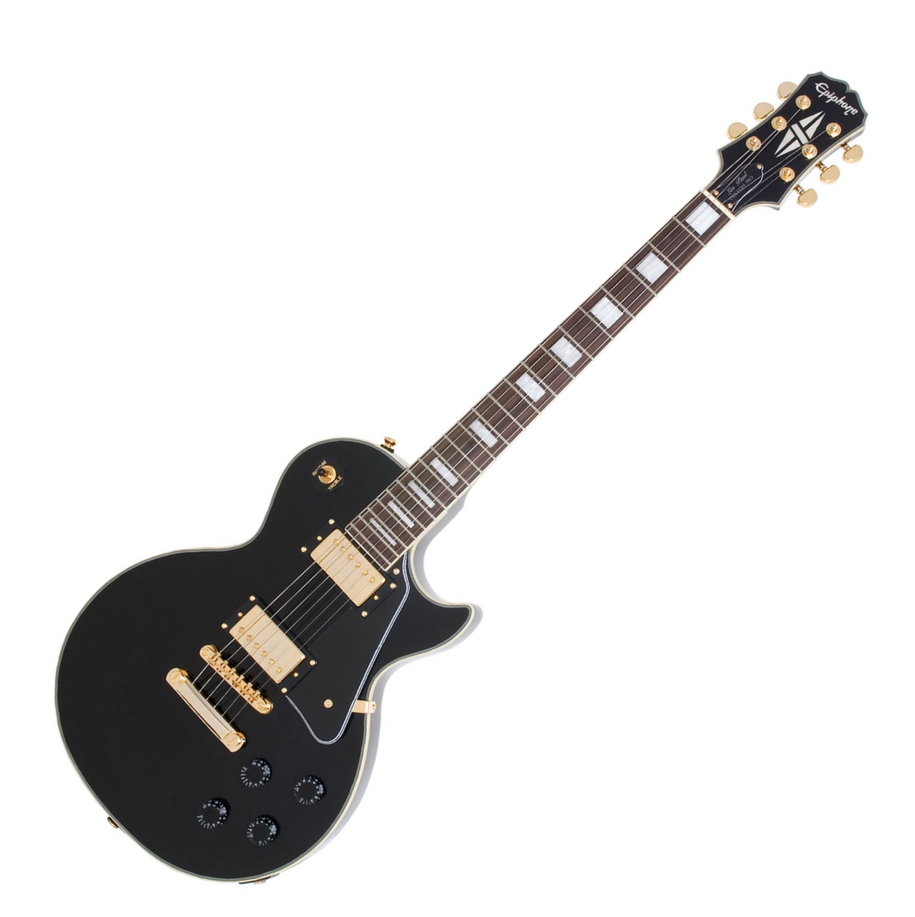 Epiphone Les Paul Custom Pro Gh - Ebony - Single-Cut-E-Gitarre - Variation 5