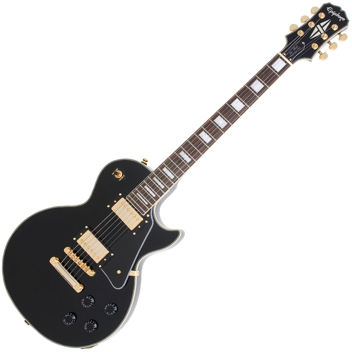 Epiphone Les Paul Custom Pro Gh - Ebony - Single-Cut-E-Gitarre - Variation 6