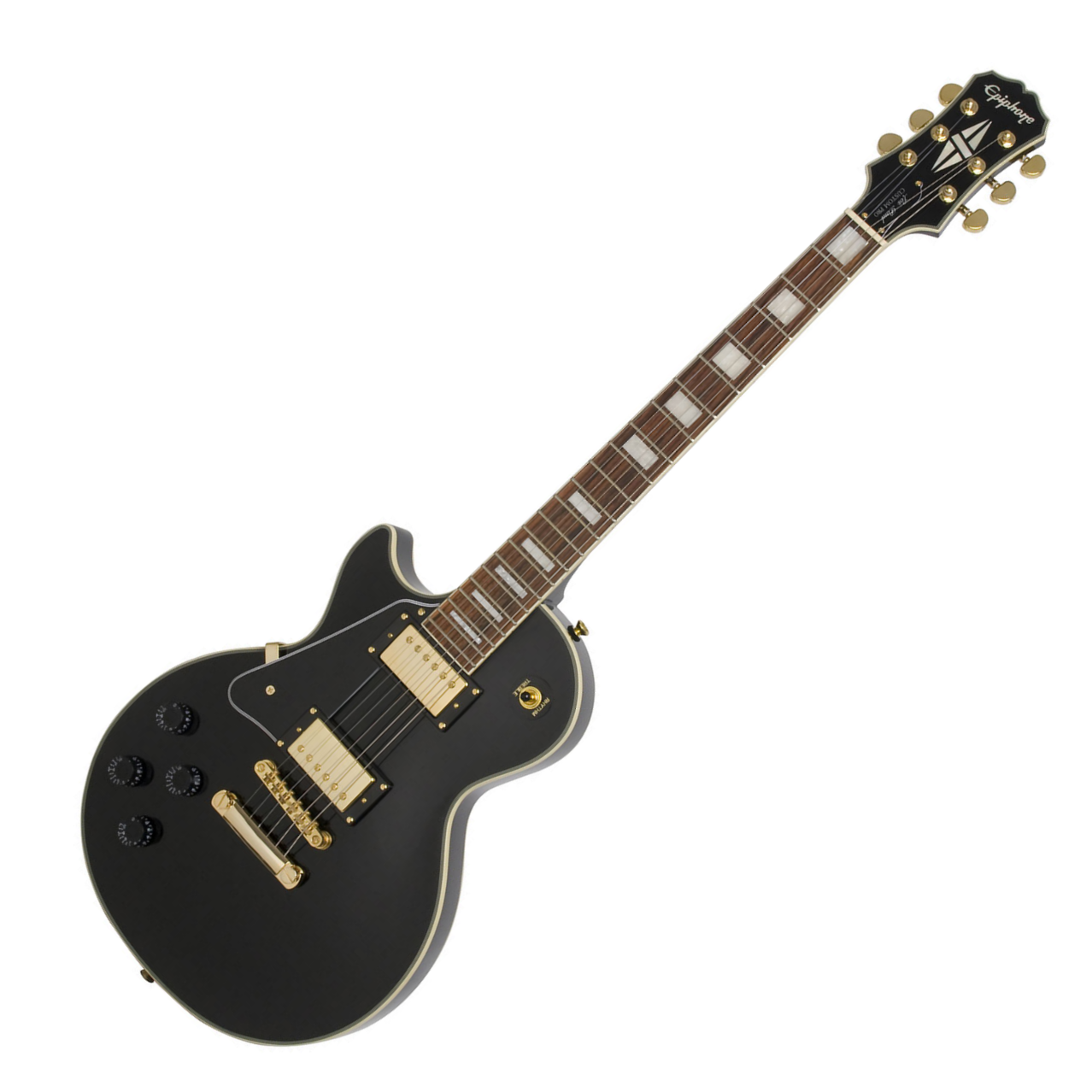 Epiphone Les Paul Custom Pro Lh Gaucher - Ebony - E-Gitarre für Linkshänder - Variation 5